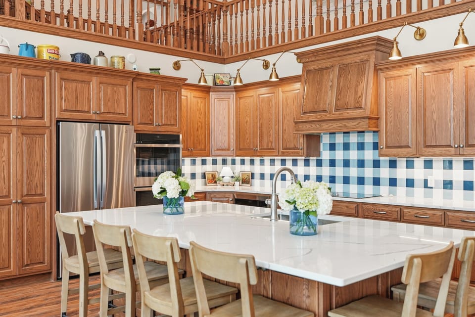 Massive farmhouse kitchen