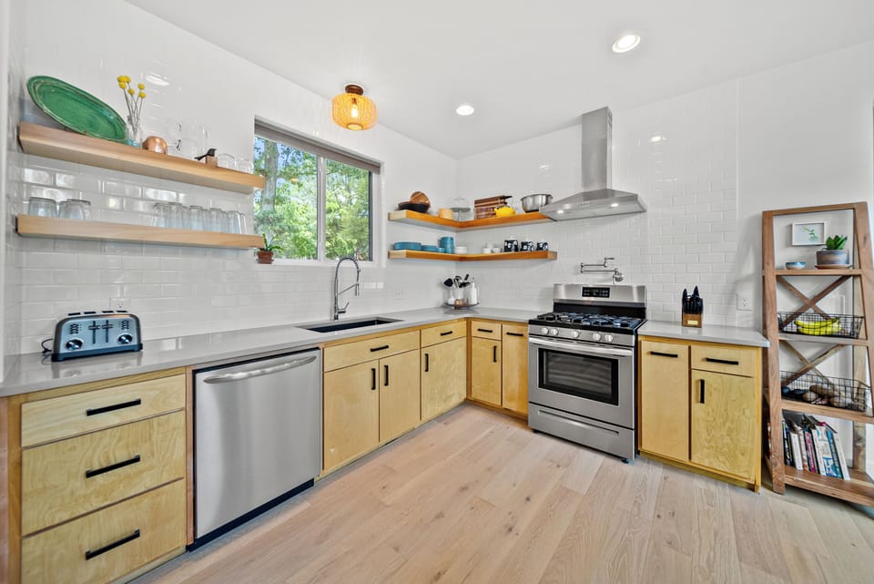 Fully stocked kitchen