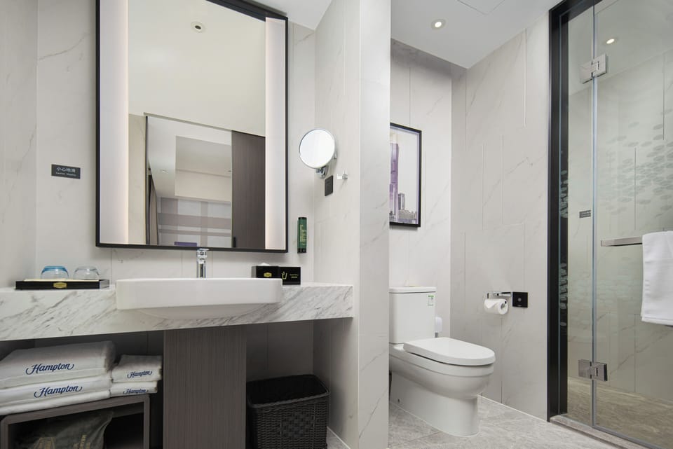 Classic Double or Twin Room, City View | Bathroom | Hair dryer, slippers, towels, soap
