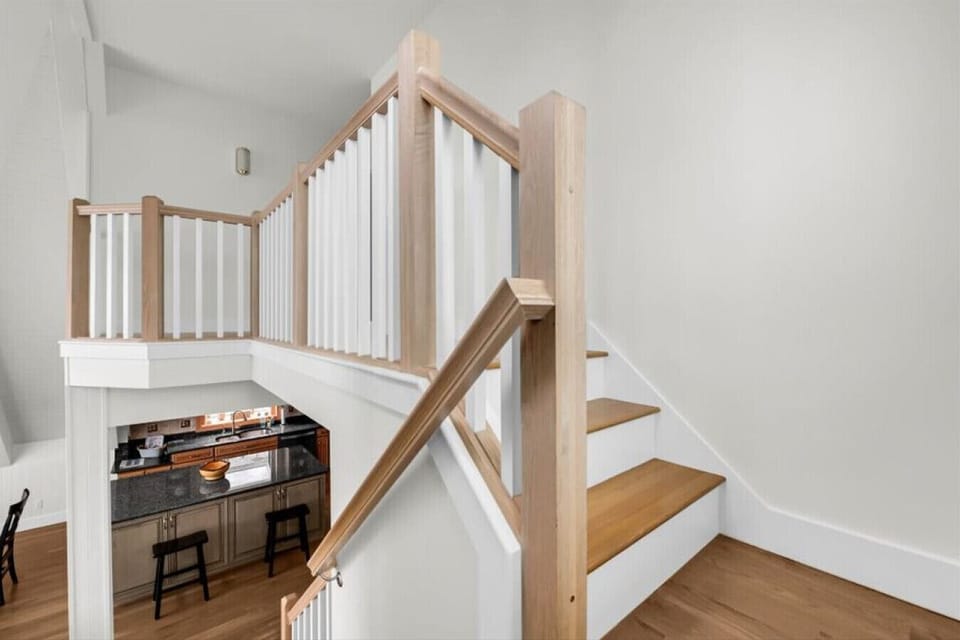 Looking down at the heart of the home. Everything connects.