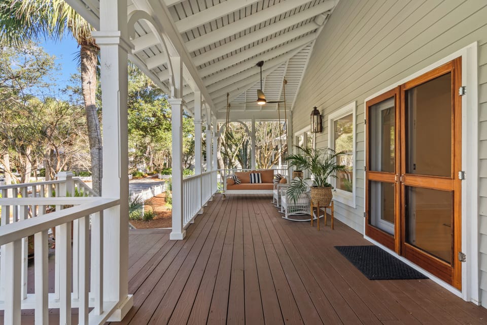 Front Porch Swing View