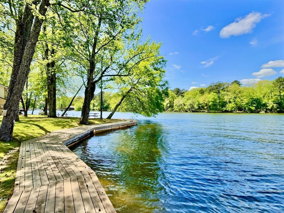 Beautiful riverfront setting with wide-open views.