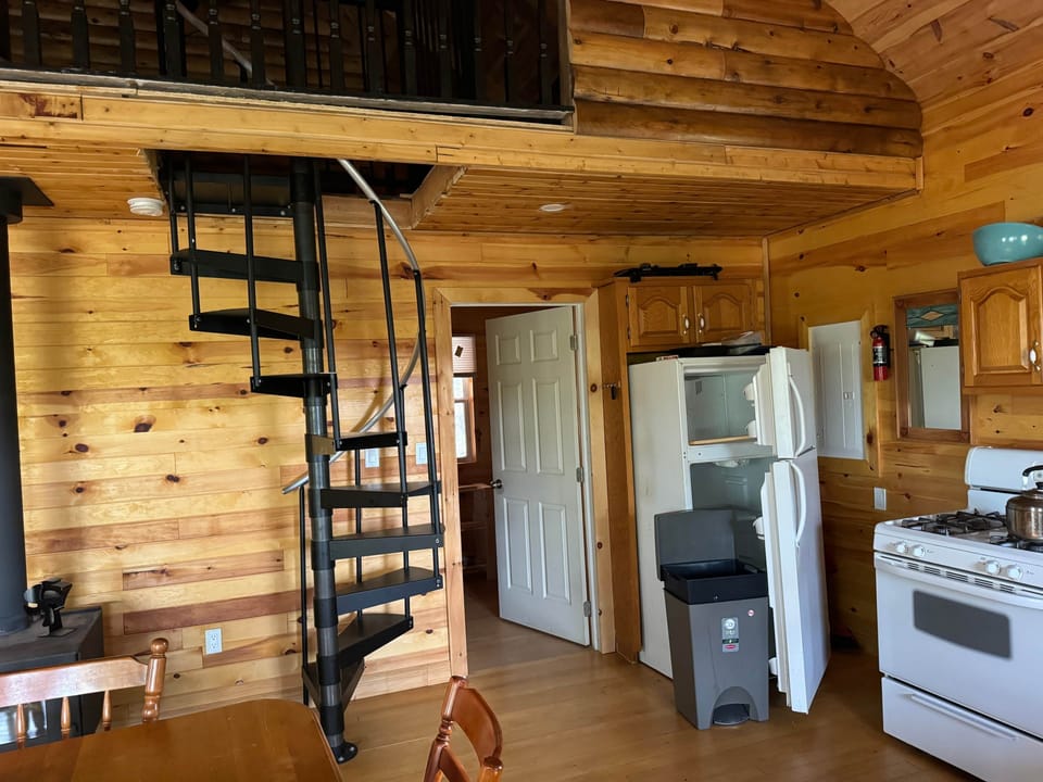 Spiral stairs to loft