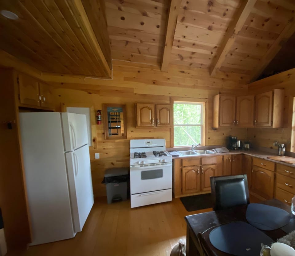 the kitchen