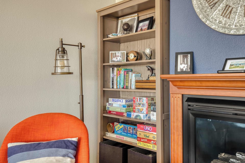 From family game nights to peaceful reading by the fire, this inviting corner adds comfort to your stay.