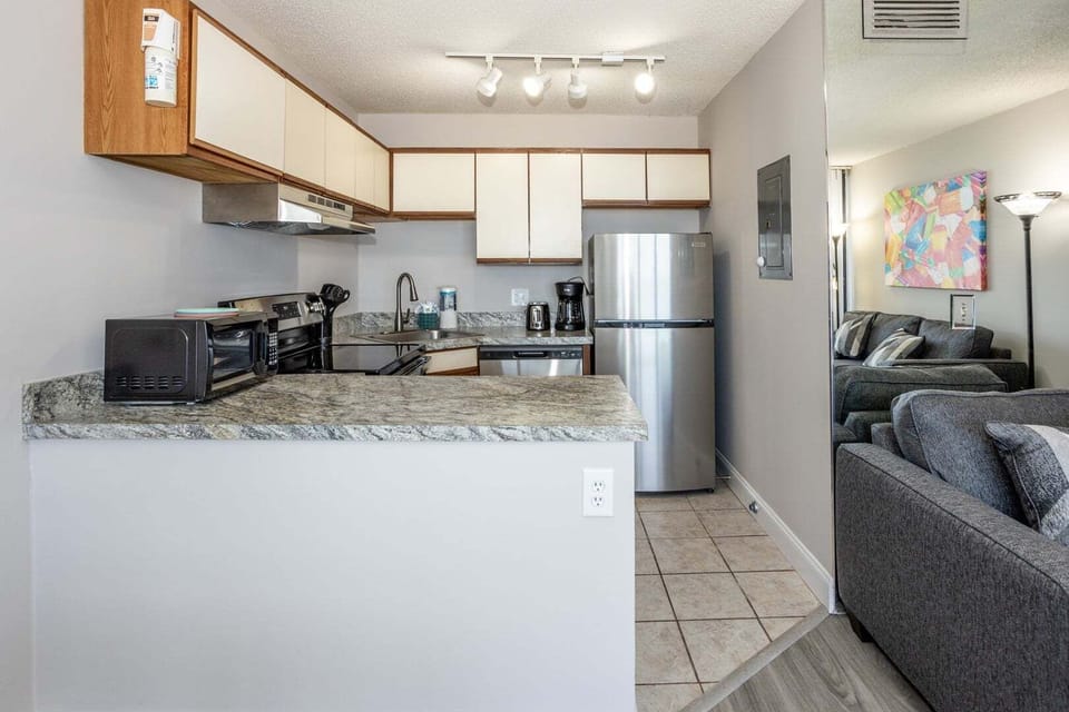 Updated kitchen with SS appliances