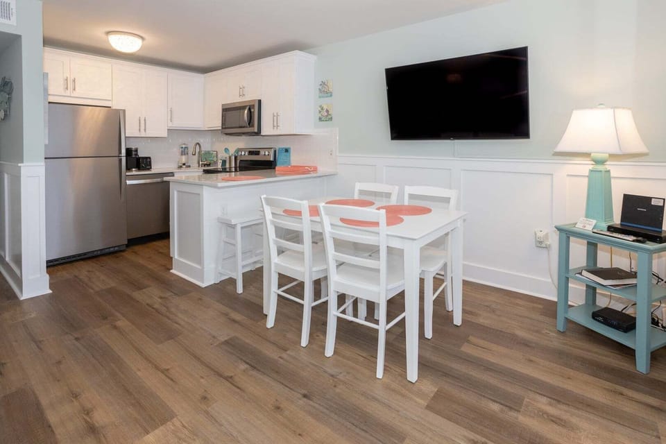Dining Area with 55 inch TV