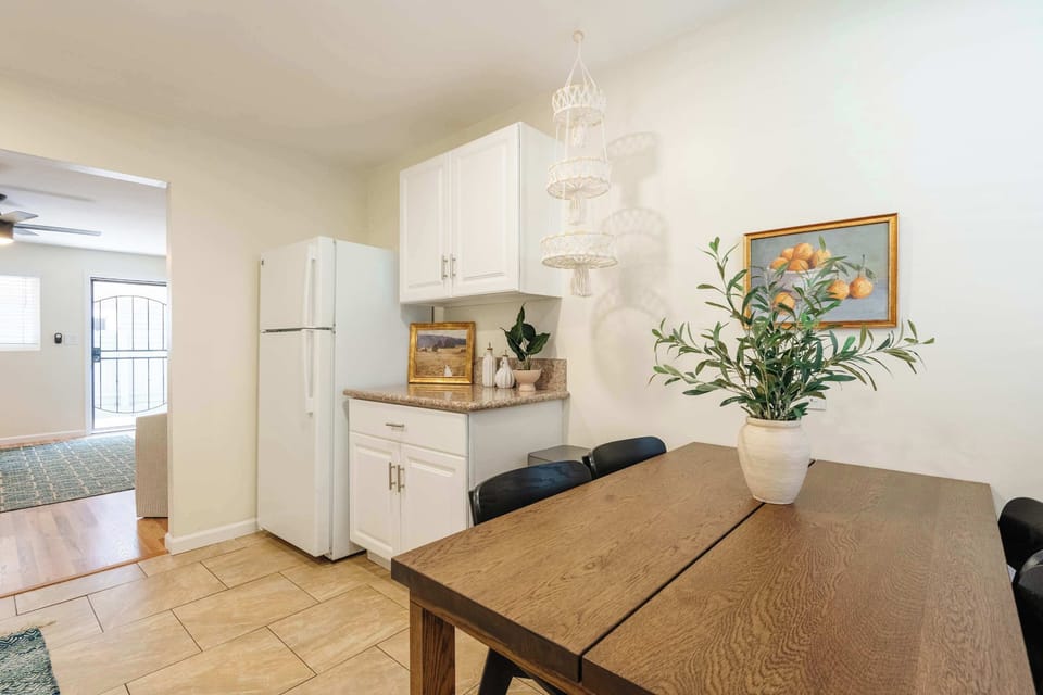 Dining area perfect for meals, coffee, or working remotely