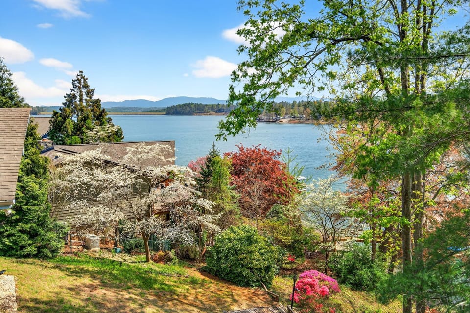Stunning lake and mountain views in spring