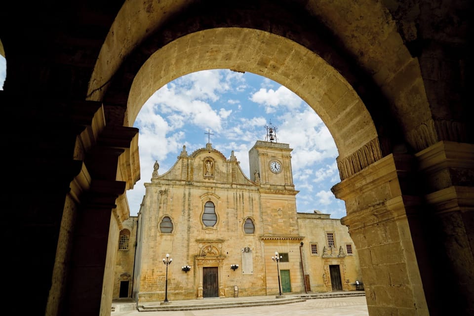 Square and church of San Giorgio in nearby town Melpignano