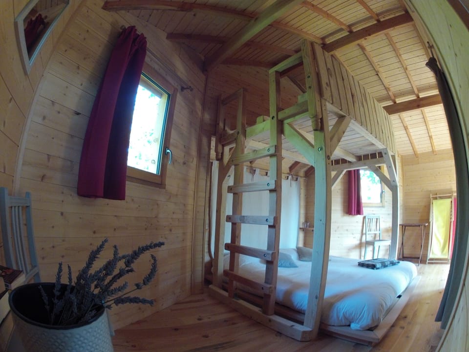 Traditional Tree House, 1 Bedroom, Park View (Cabane du Funambule) | Individually decorated, individually furnished, soundproofing