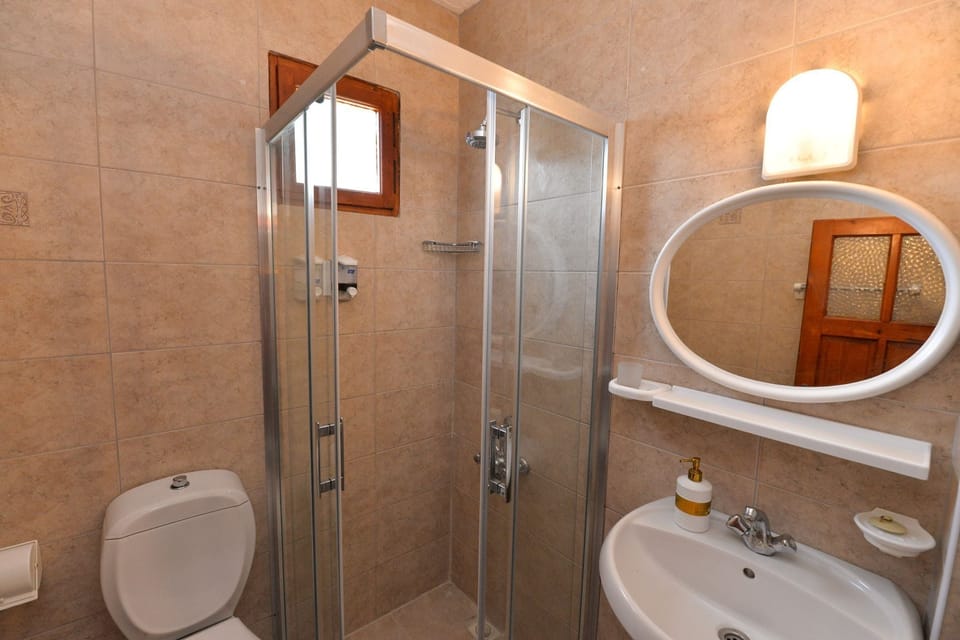Classic Double or Twin Room, Balcony, Pool View | Bathroom | Shower, hair dryer, towels, soap