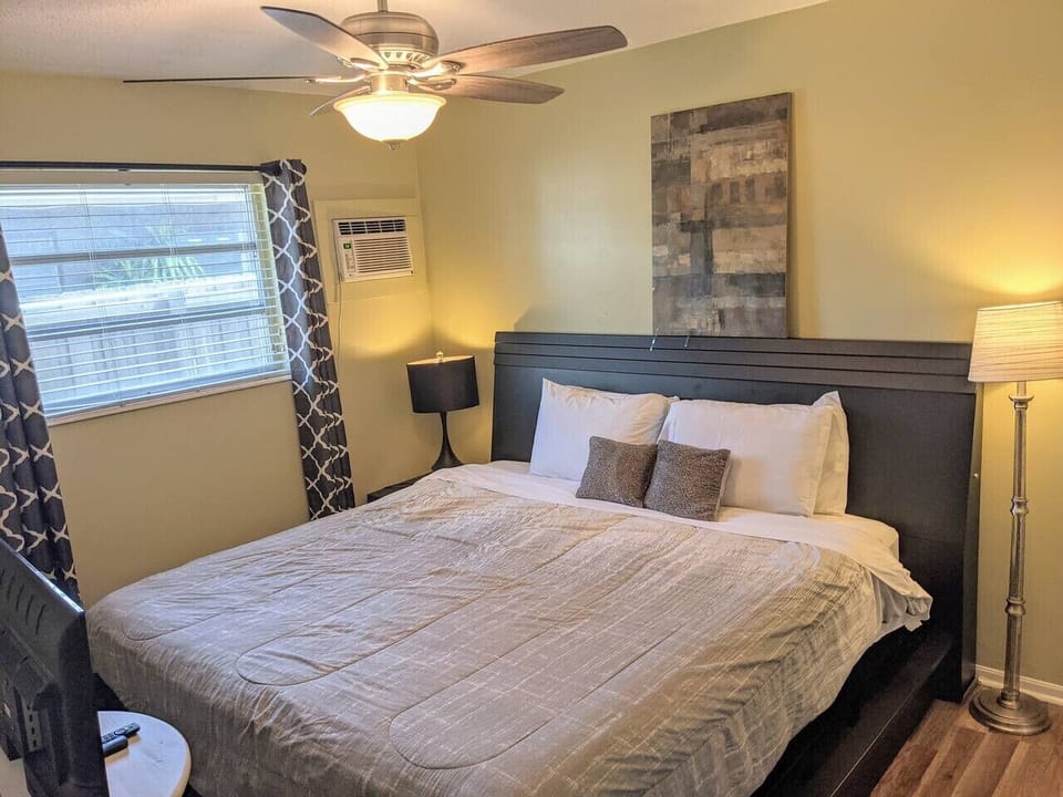 Bedroom: Wake up to breathtaking sunrises without ever having to leave the comfort of your covers.