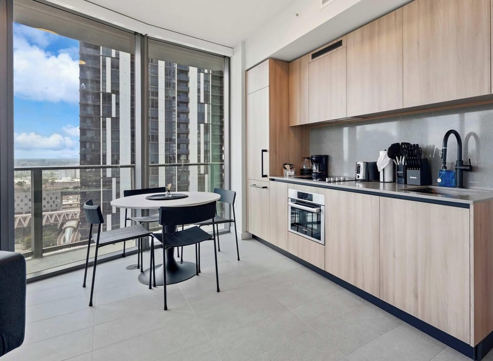 Fully equipped space for preparing meals during your stay.