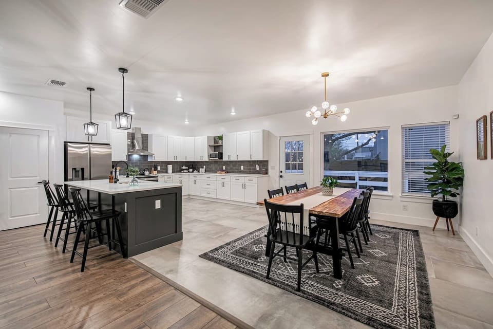 The kitchen includes everything you need to cook your own meals, including pots, pans, cookware, utensils, basic spices, and oil. 