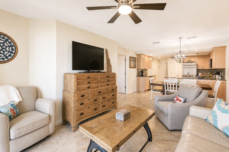 Comfortable Living Room with Smart TV