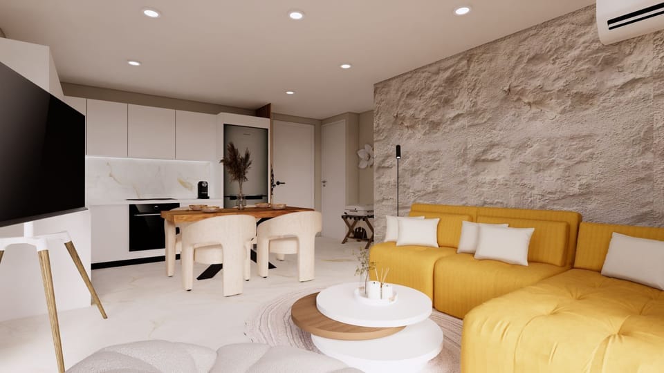 Luxury Apartment, Balcony, City View | Living area