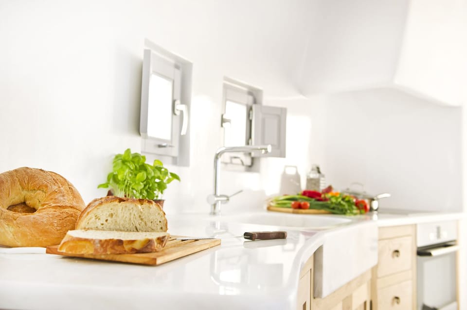 Honeymoon Villa, Private Pool, Sea View (Outdoor Hot Tub) | Private kitchen | Fridge, coffee/tea maker, electric kettle