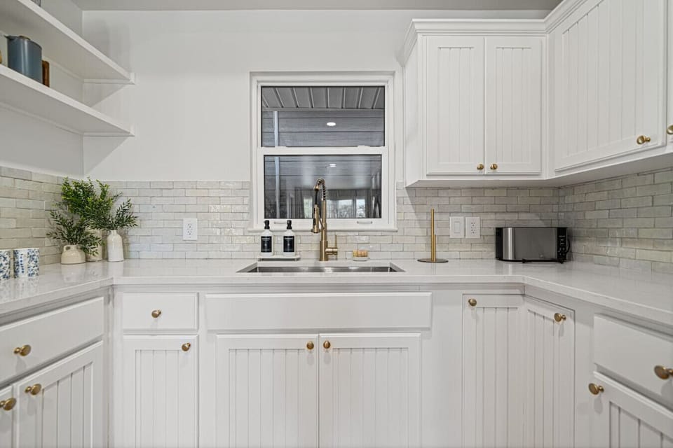Blue House: Sleek and modern, perfect for prep or snacks