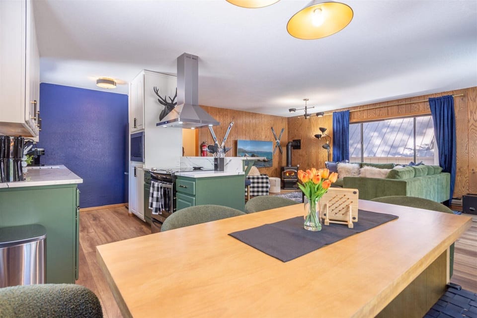 Your open kitchen flows into your living space, keeping everyone connected as you make meals and relax.