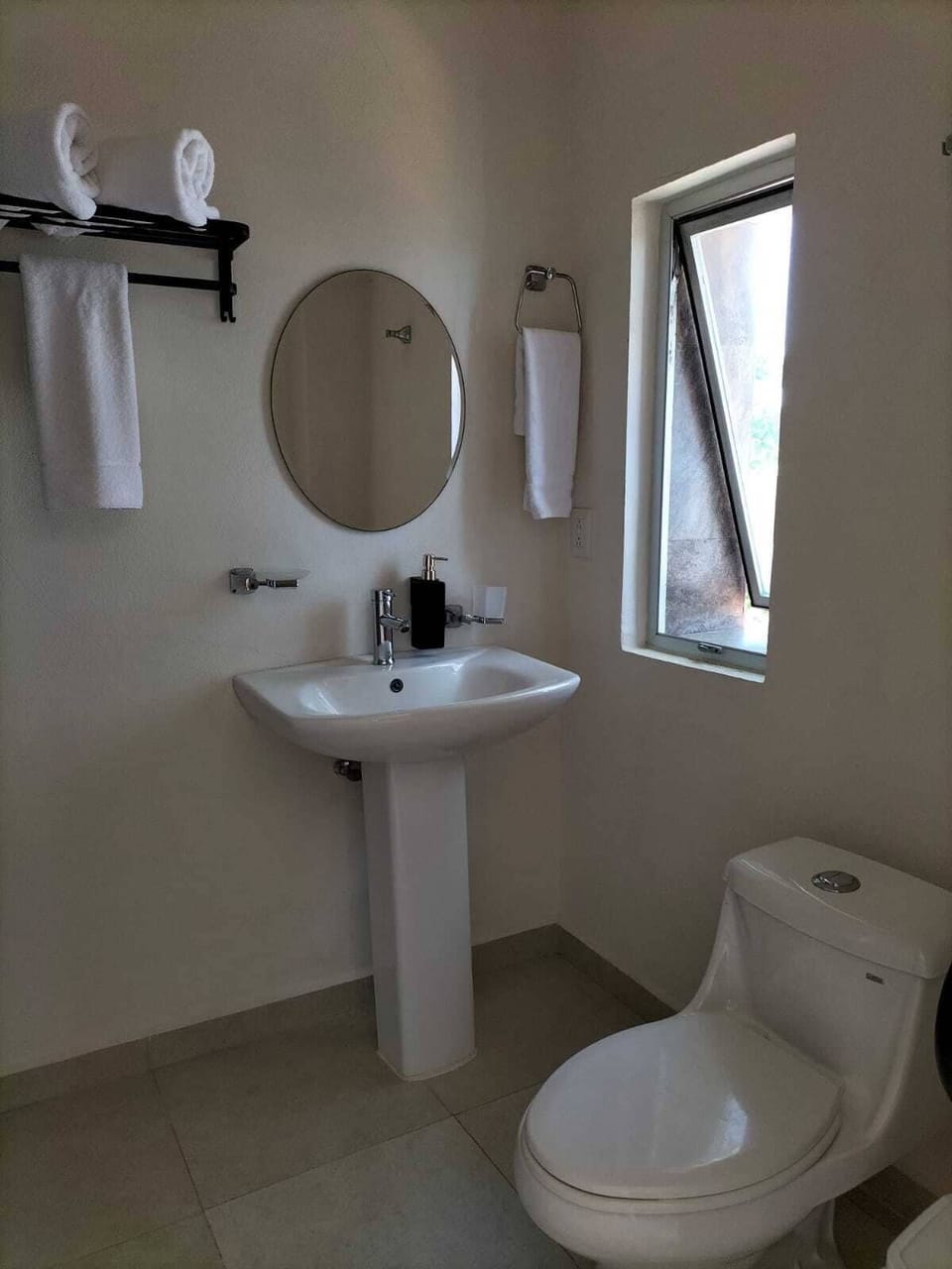 Standard Double Room, Balcony, Ocean View | Bathroom | Shower, hair dryer, towels, soap
