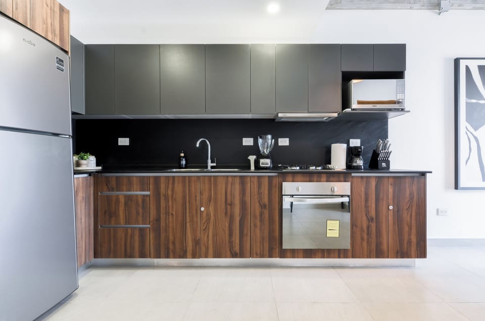 Suite, Balcony, City View | Private kitchen | Full-size fridge, microwave, stovetop, toaster