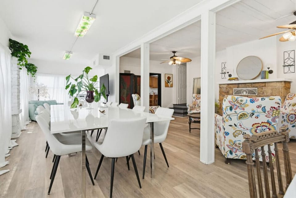 Main House Dining Area | Table Seating | Open Layout & Living Room View