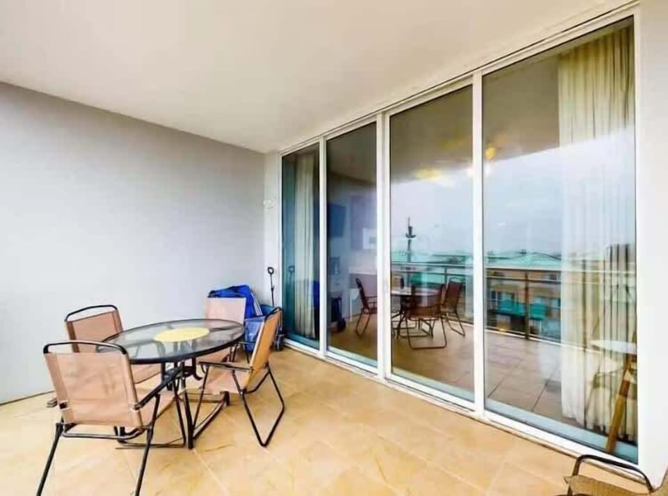 Private balcony with partial gulf views