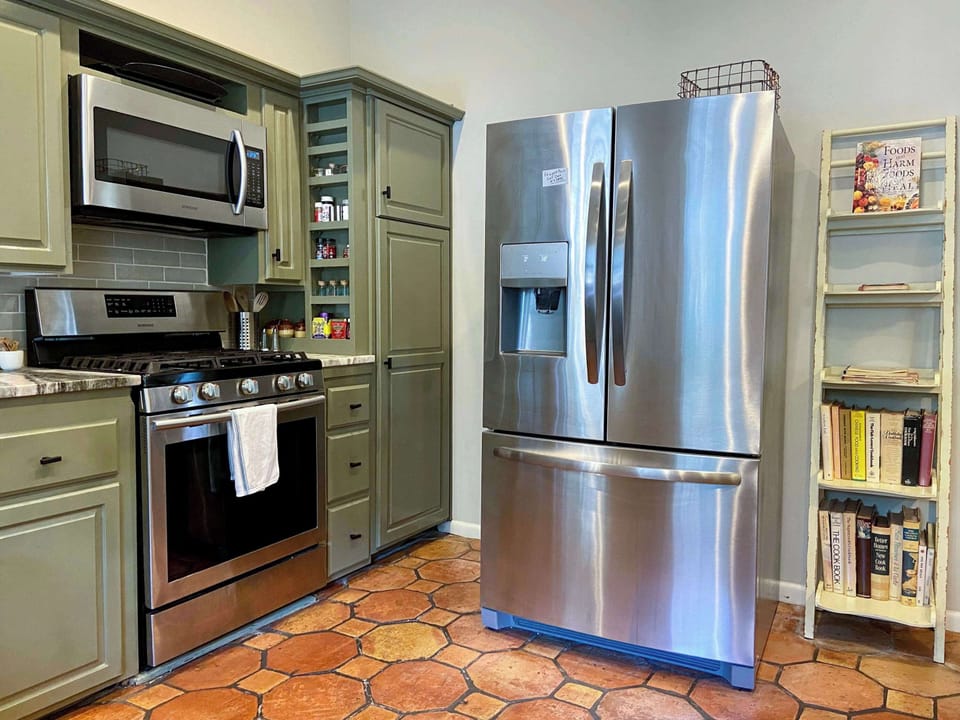 The french door refrigerator has room for days!