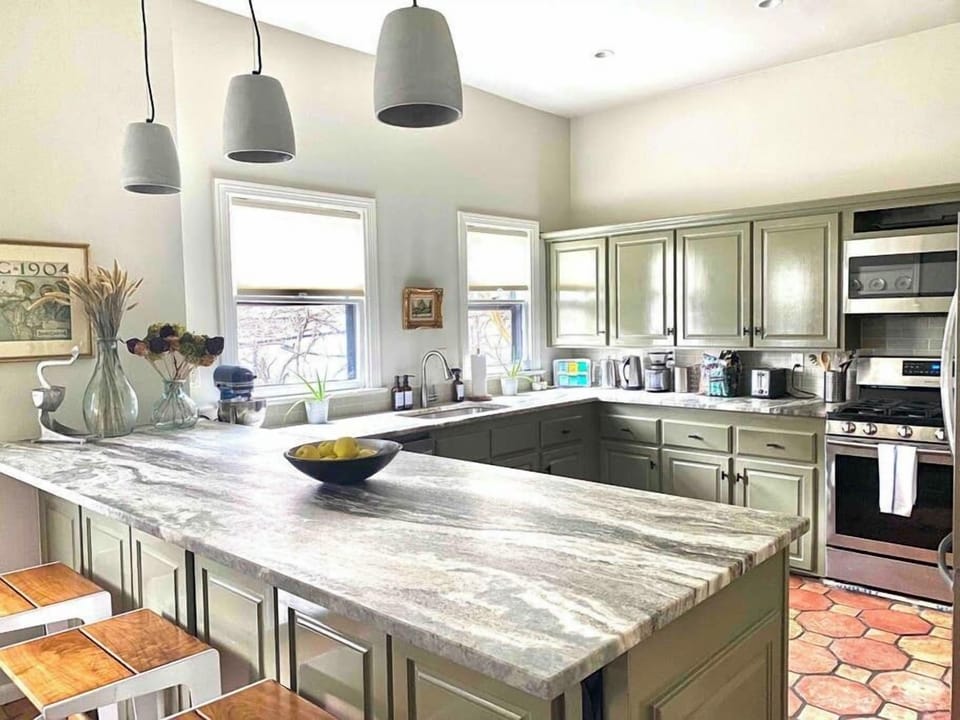 You'll love cooking in this light-filled kitchen with loads of counter space. 
