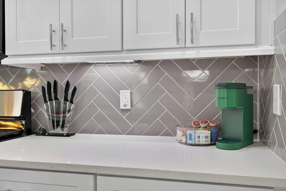 Kitchen: Sip freshly brewed coffee at your stylish station, ready for culinary adventures!