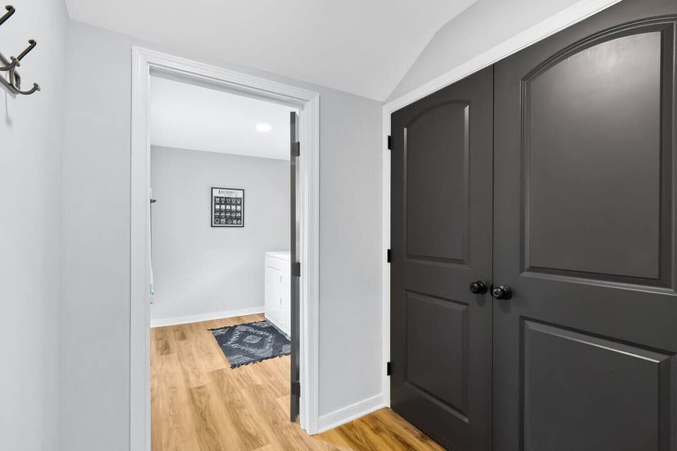 Laundry and outdoor access conveniently located off the kitchen.