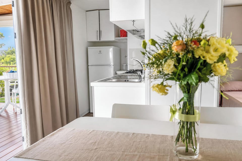 Kitchen and dining area