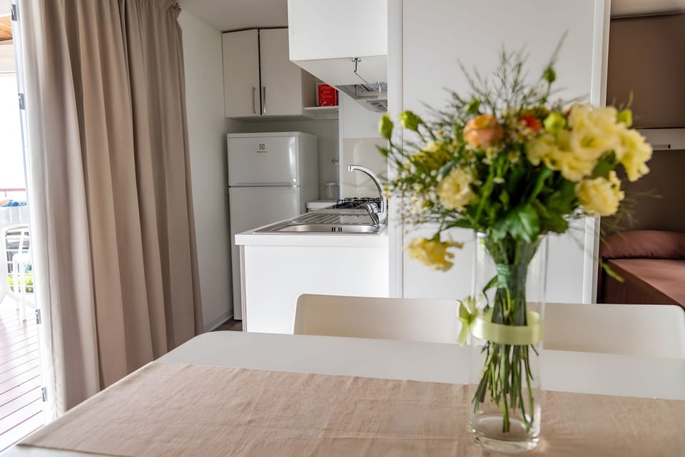 Kitchen and dining area