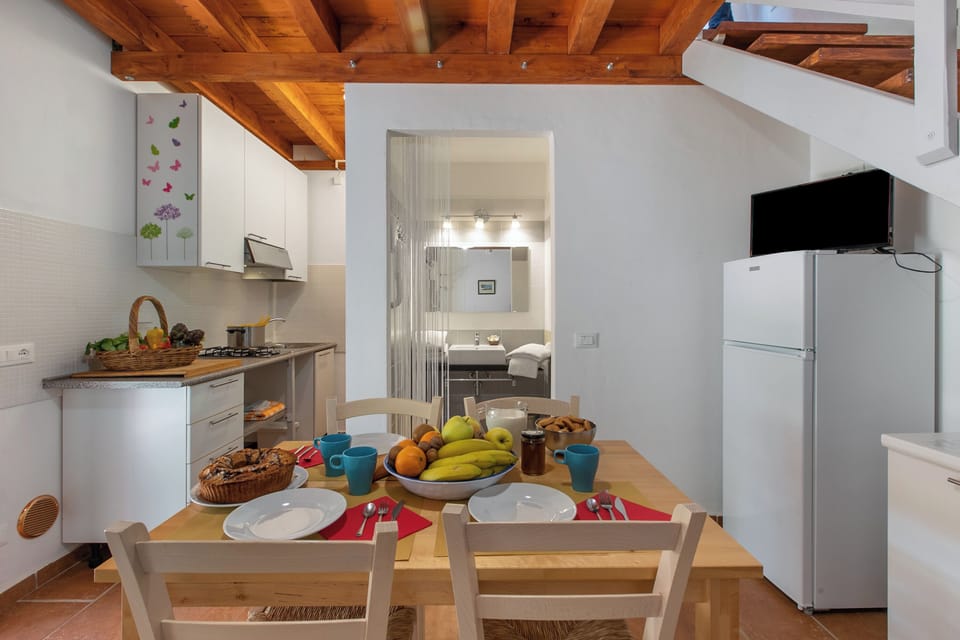 Kitchen and dining area