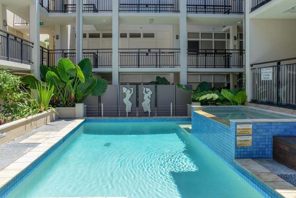 Dive into holiday mode in the sparkling resort pool