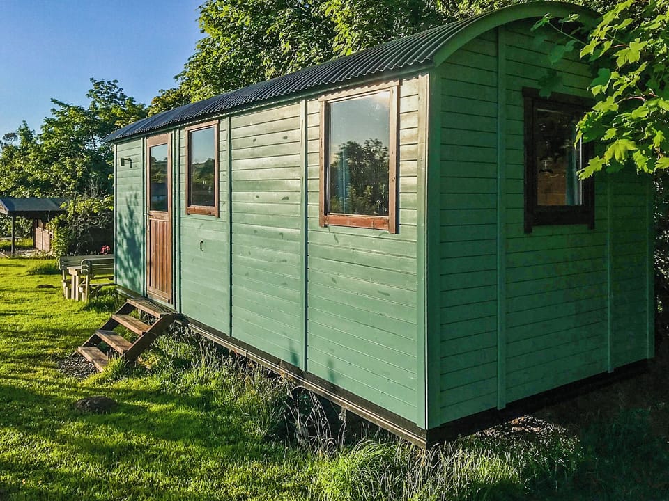 Exterior | Misty Shepherds Hut - Wild Meadow Camping, Plwmp