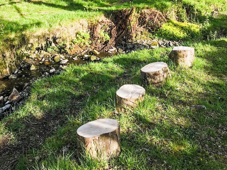Garden | Fisherman&rsquo;s Cabin - Wild Meadow Camping, Plwmp
