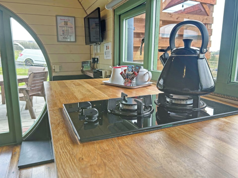 Put the kettle on and relax | Chesnut Pod - Barnharrow Holiday Pods, Newton Stewart