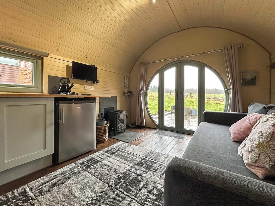 Open plan living space | Rose Pod - Barnharrow Holiday Pods, Newton Stewart