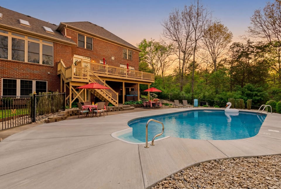 Sunset swims and bourbon nights—your private backyard oasis awaits.
