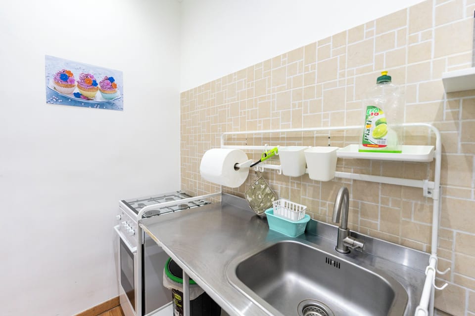 Apartment (1 Bedroom) | Private kitchen | Microwave, oven, stovetop, electric kettle
