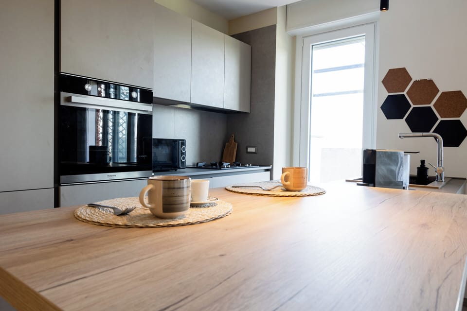Apartment (1 Bedroom) | Private kitchen | Microwave, oven, stovetop, dishwasher