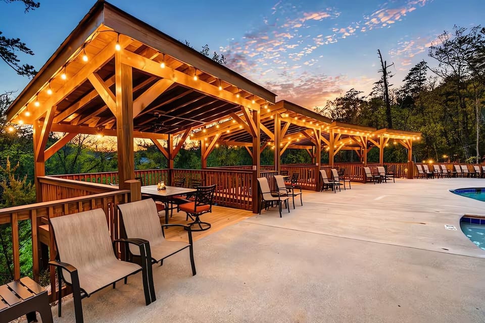 Outdoor seating areas provide a comfortable space to relax and enjoy.