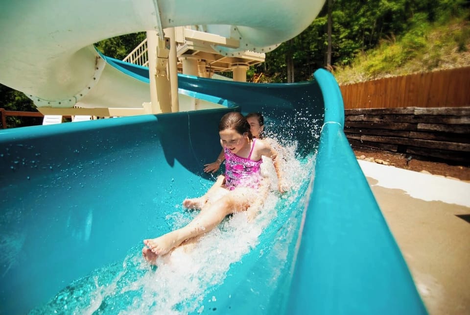 Exciting waterslides provide endless family entertainment and make Parkside Resort one of the most enjoyable Smoky Mountain vacation destinations