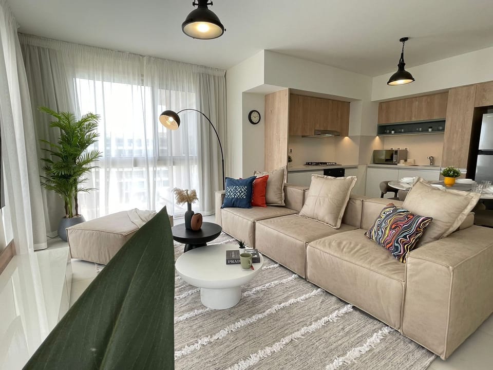 Chalet, 2 Bedrooms, Sea View | Living area