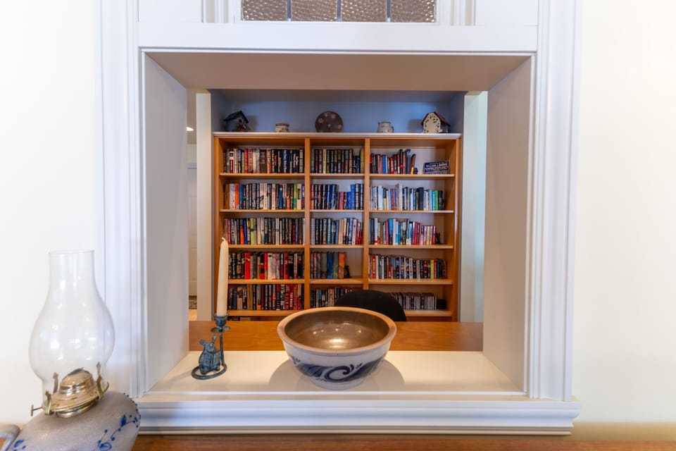 Curl up with your favorite book from this extensive library collection.