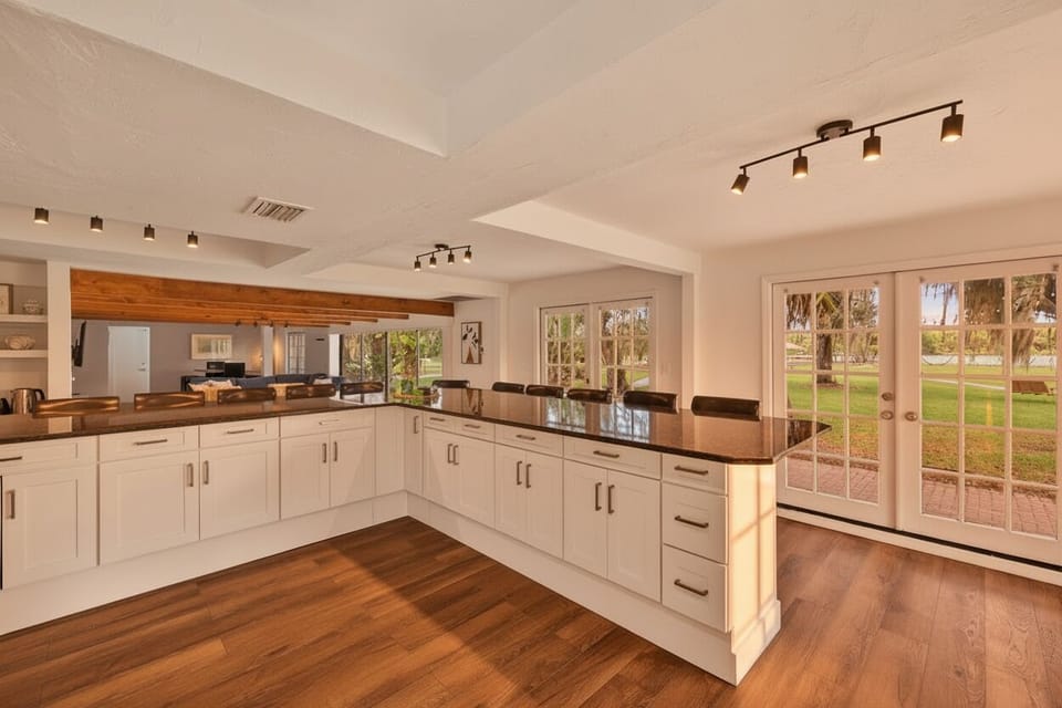 Fully stocked kitchen cabinets