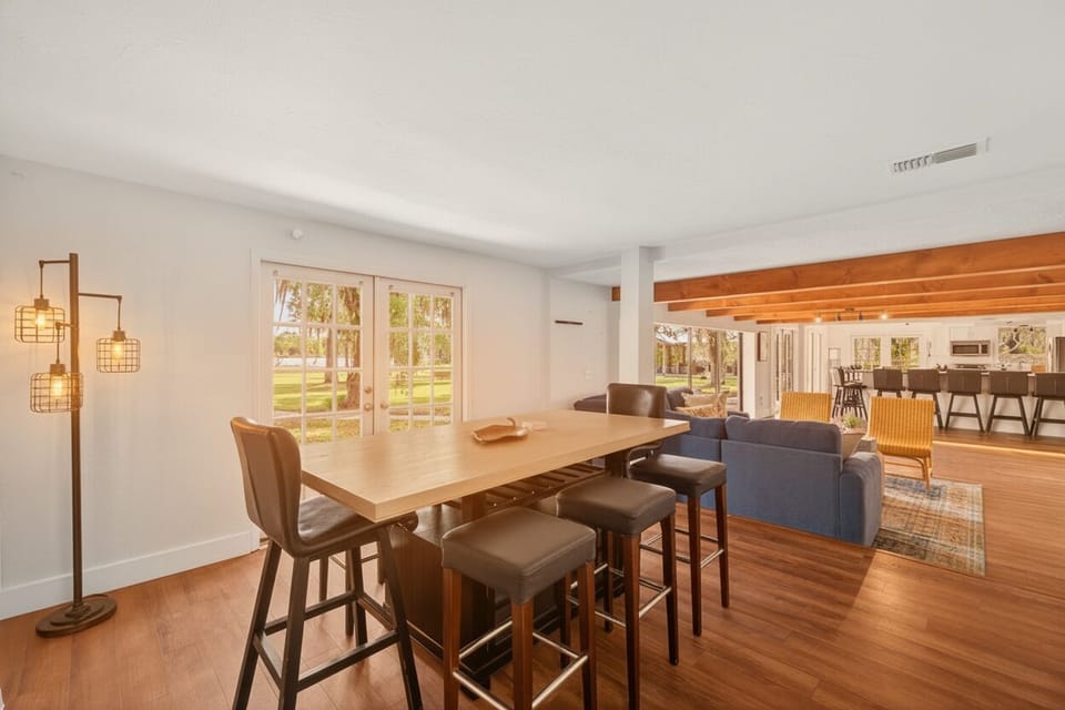 Dining room with a view