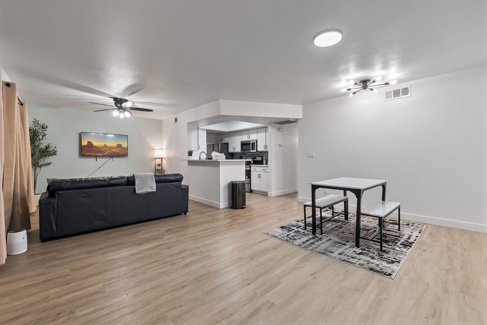 Comfy area, spacious, and good for 4
